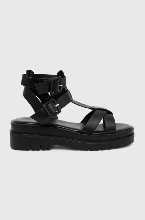 Sandale Answear Lab za žene, boja: crna, s platformom