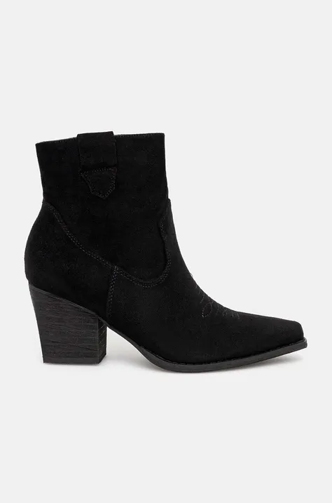 Kavbojski škornji Answear Lab ženski, črna barva