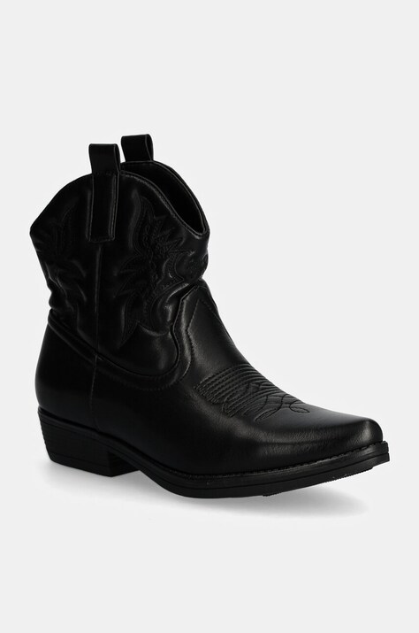 Answear Lab cizme femei, culoarea negru, cu toc drept