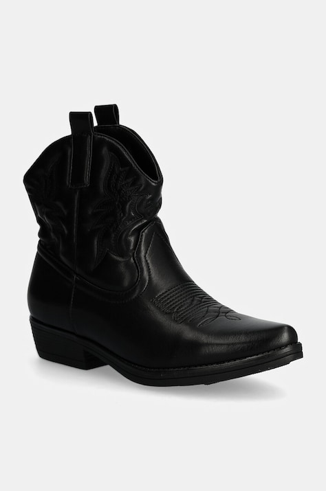 Answear.LAB cowboy csizma fekete, női, magassarkú