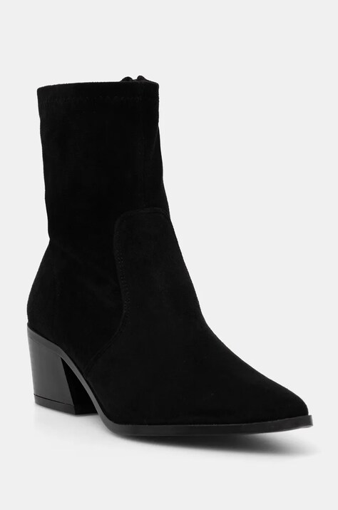 Answear Lab botine femei, culoarea negru, cu toc drept