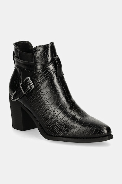 Answear.LAB botki damskie kolor czarny na słupku