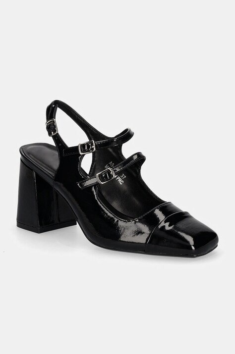 Answear.LAB körömcipő fekete, magassarkú, nyitott sarokkal