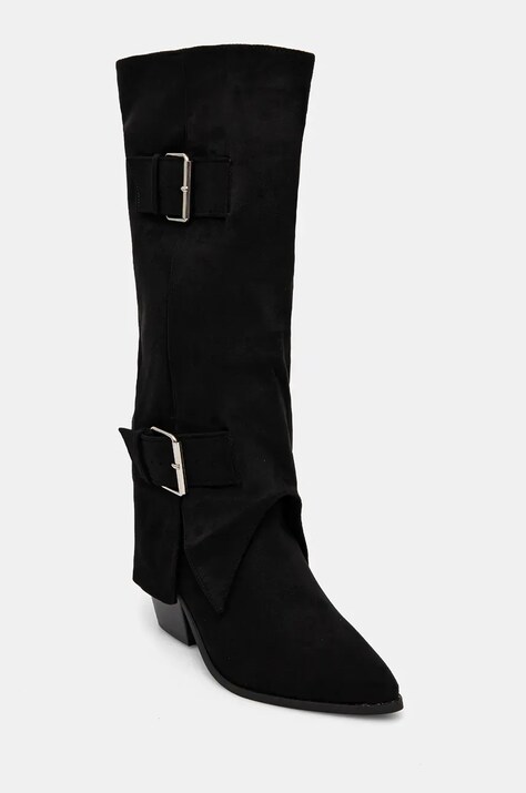 Answear Lab cizme femei, culoarea negru, cu toc drept