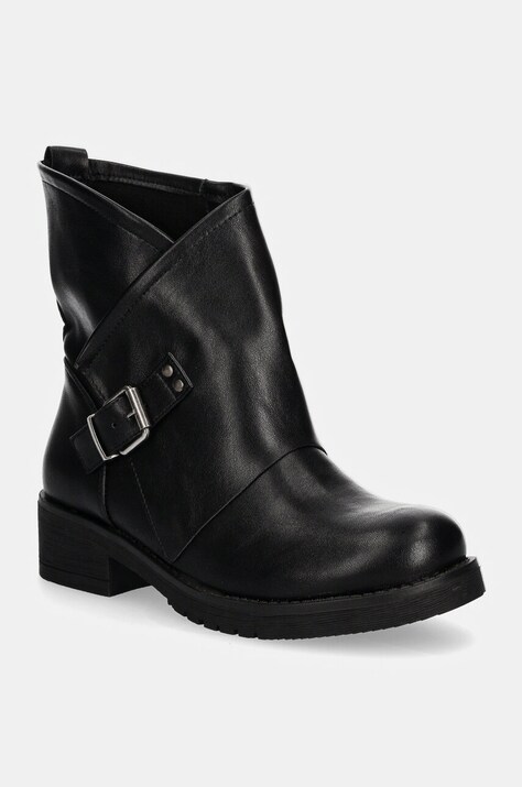 Боти Answear.LAB в черно с равна подметка