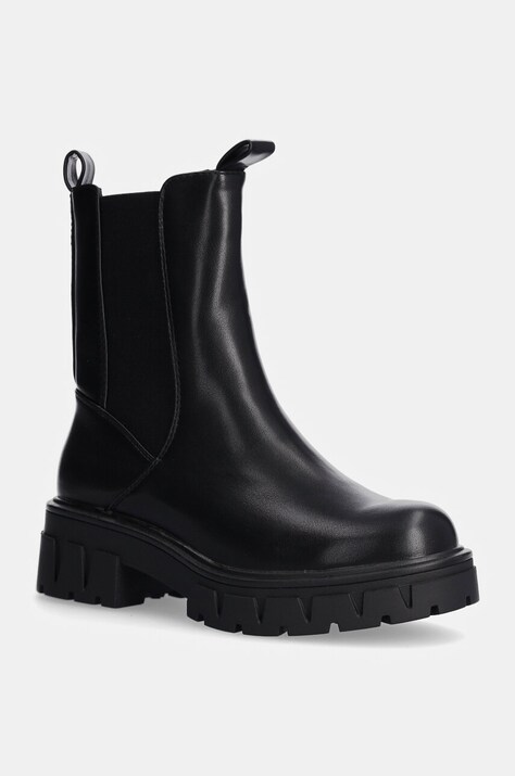 Answear Lab cizme femei, culoarea negru, cu platforma, izolare usoara