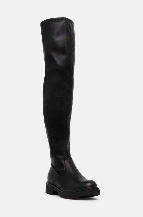 Answear Lab cizme femei, culoarea negru, cu platforma