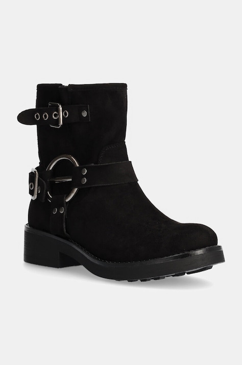 Answear Lab botine femei, culoarea negru, cu toc drept