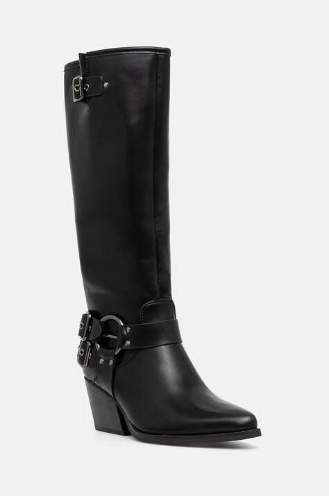 Answear Lab cizme femei, culoarea negru, cu toc drept