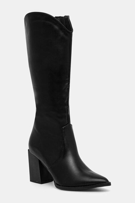 Answear Lab cizme femei, culoarea negru, cu toc drept