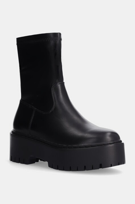 Answear Lab botine femei, culoarea negru, cu platforma