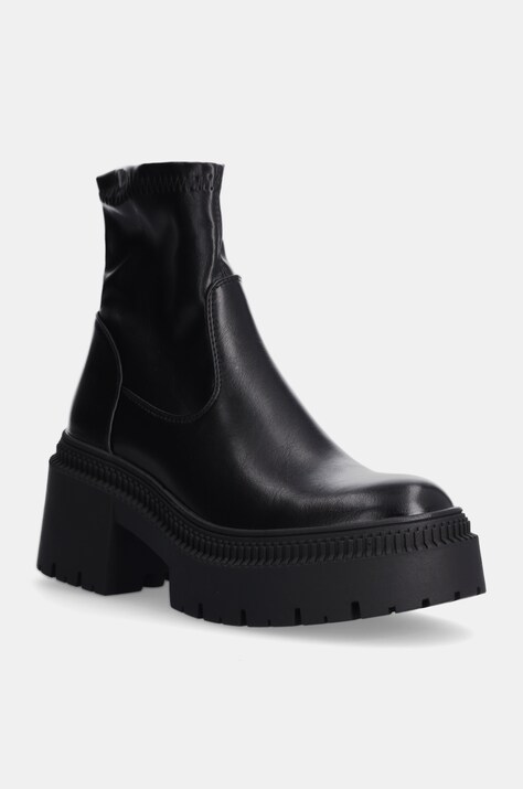 Answear Lab botine femei, culoarea negru, cu toc drept