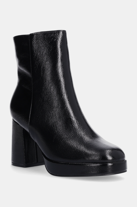 Answear Lab botine femei, culoarea negru, cu toc drept, izolare usoara