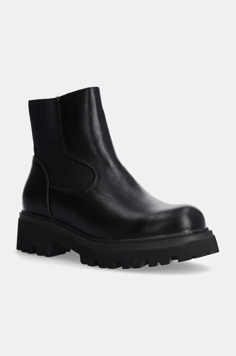 Answear Lab cizme femei, culoarea negru, cu platforma