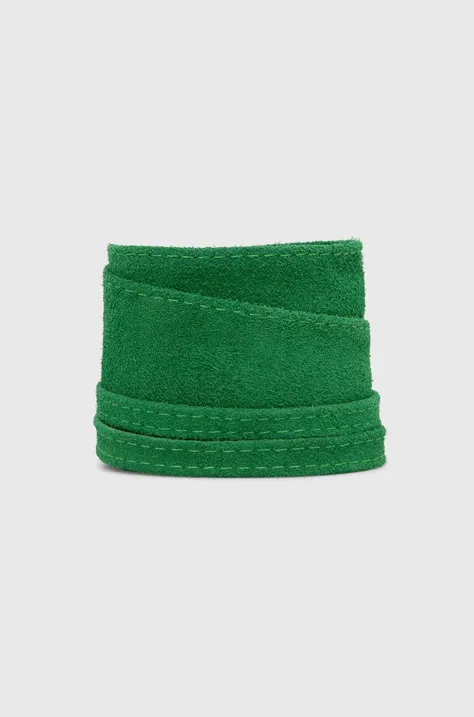 Замшевий ремінь Answear Lab колір зелений