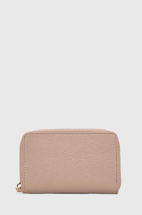 Кожаный кошелек Answear Lab женский цвет бежевый