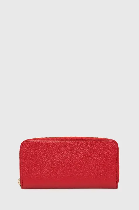 Кожаный кошелек Answear Lab женский цвет красный