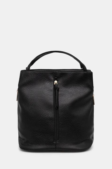 Answear Lab rucsac femei, culoarea negru, mic, neted