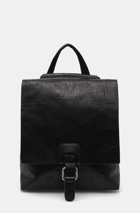 Answear Lab rucsac femei, culoarea negru, mic, neted