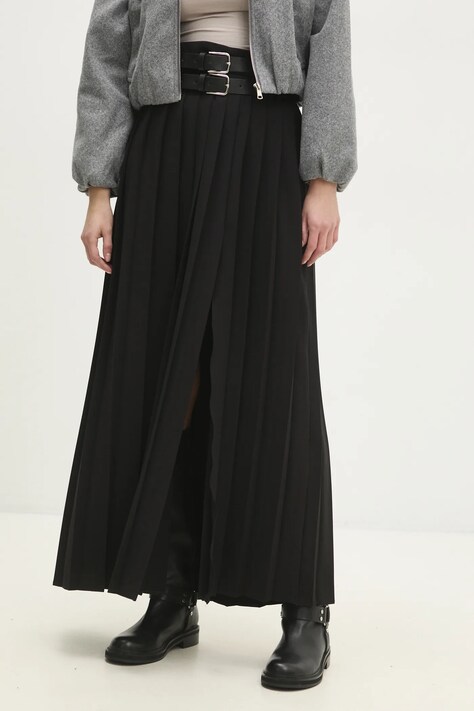 Answear Lab fustă culoarea negru, midi, evazati