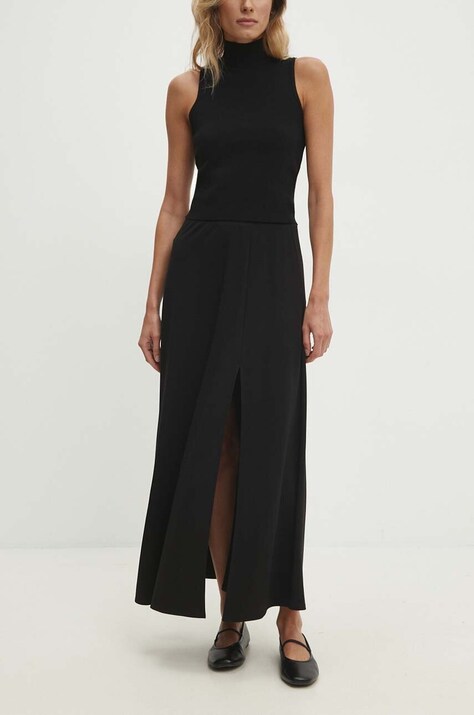 Answear Lab fustă culoarea negru, maxi, evazati