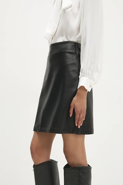 Answear Lab fustă culoarea negru, mini, drept