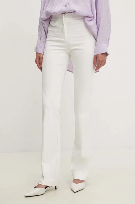 Παντελόνι Answear Lab χρώμα: άσπρο