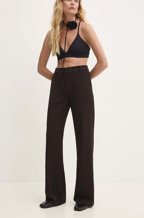Answear Lab pantaloni donna colore marrone