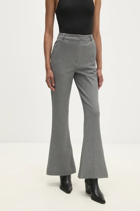 Answear.LAB pantaloni donna colore grigio