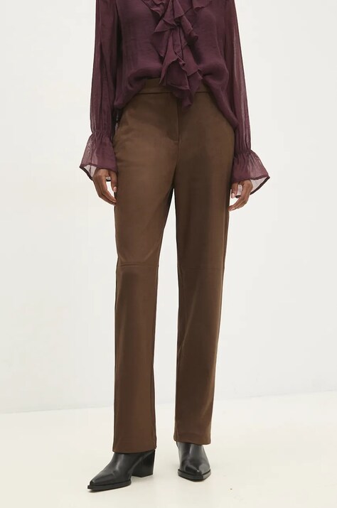 Answear Lab pantaloni donna colore marrone