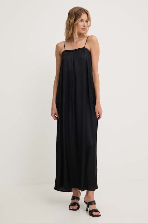 Answear Lab rochie culoarea negru, maxi, dreaptă