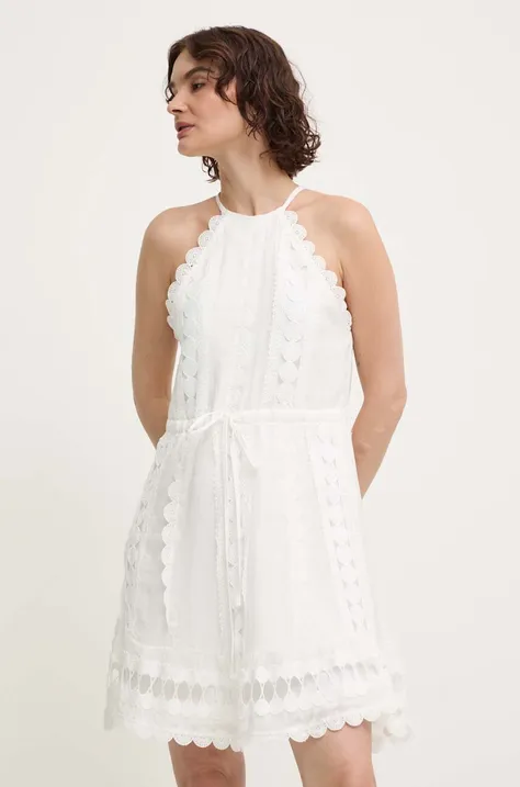 Платье Answear Lab цвет белый mini расклешённая