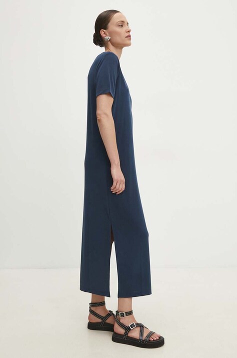 Answear Lab rochie culoarea negru, midi, dreaptă