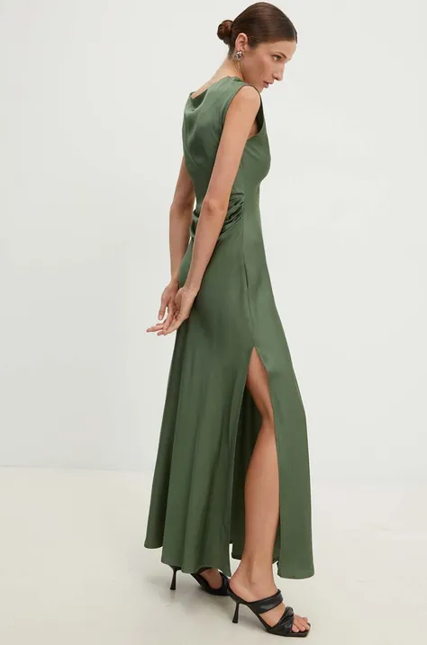 Сукня Answear Lab колір зелений maxi розкльошена