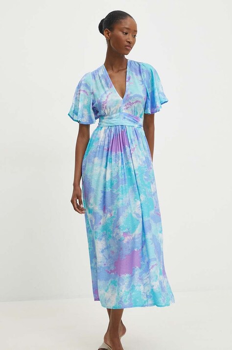 Šaty Answear.LAB modrá barva, midi