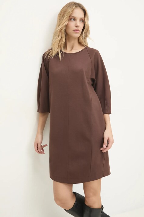 Answear Lab rochie culoarea maro, mini, dreaptă