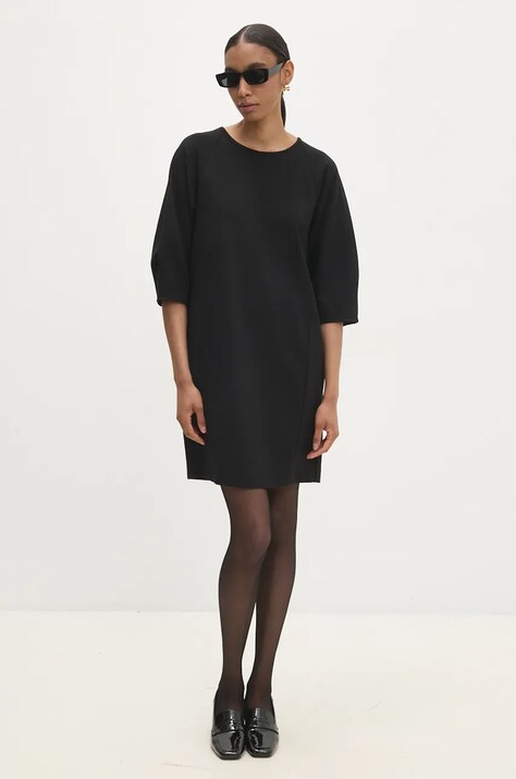 Answear Lab rochie culoarea negru, mini, dreaptă