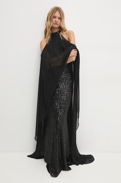 Answear Lab rochie culoarea negru, maxi, mulată