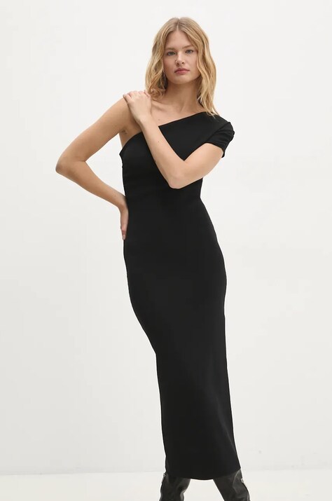 Answear Lab rochie culoarea negru, maxi, mulată
