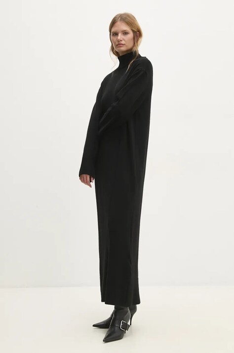 Answear Lab rochie culoarea negru, maxi, dreaptă
