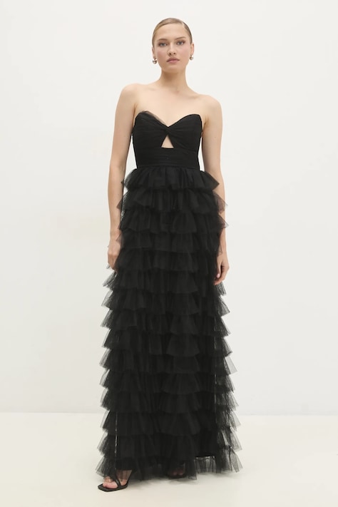 Šaty Answear Lab černá barva, maxi