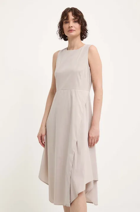 Платье Answear Lab цвет серый mini расклешённая