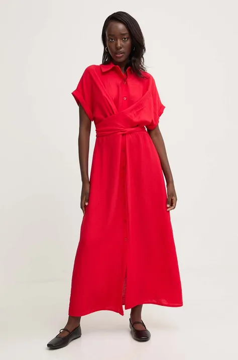 Obleka Answear Lab rdeča barva