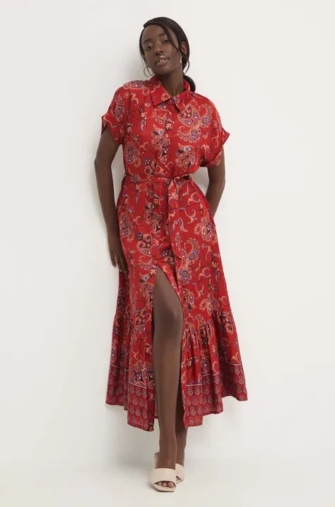 Сукня Answear Lab колір червоний maxi розкльошена