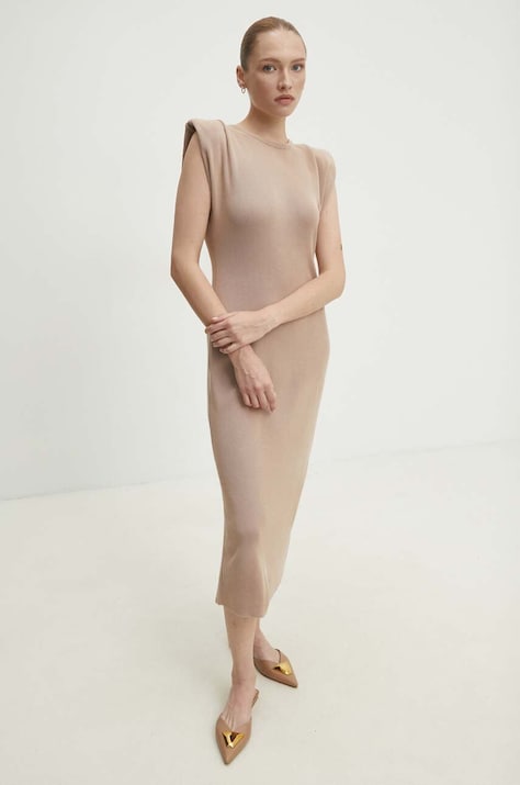 Answear Lab rochie culoarea maro, mini, mulată