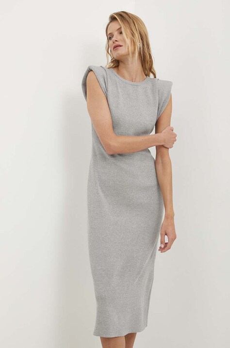 Answear Lab rochie culoarea gri, mini, mulată