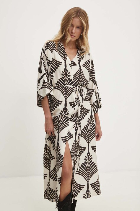 Answear Lab rochie culoarea negru, maxi, oversize