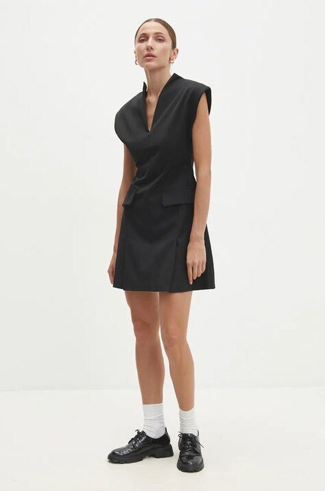 Answear Lab rochie culoarea negru, mini, mulată