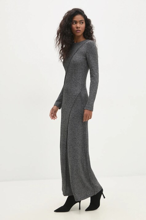 Answear Lab rochie culoarea negru, maxi, evazată