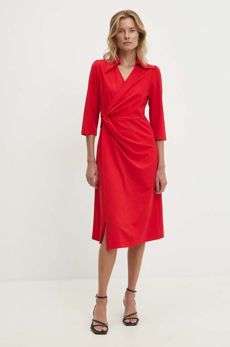Šaty Answear.LAB červená barva, midi